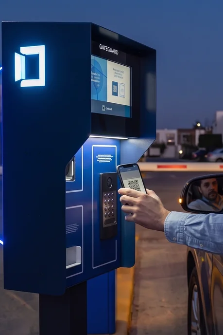 Qr reader at your community entrance